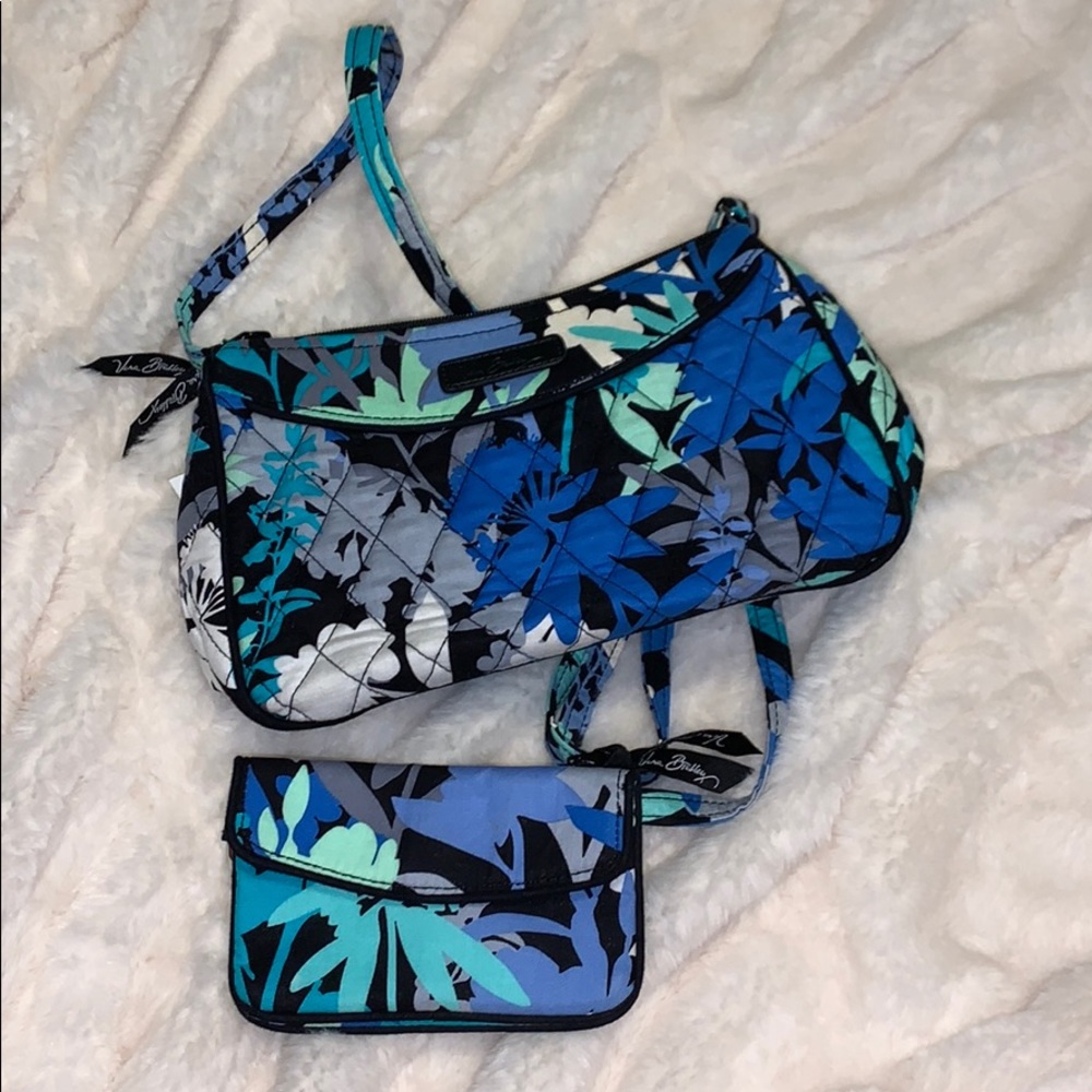 vera bradley purse and wallet set
